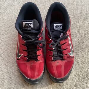 Nike Reax Red Black athletic shoes for men Tennis shoes Court shoes Size 10
